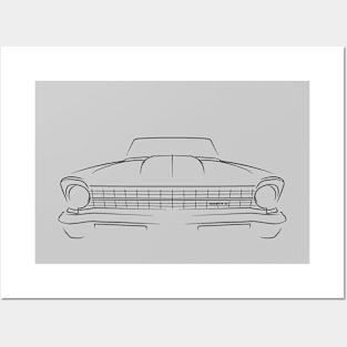 1967 Chevy II Nova - front stencil, black Posters and Art